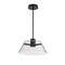 Nuvo Edmond, 17 Inch LED Pendant, Matte Black with Clear Glass 62/2062 - alternate 1
